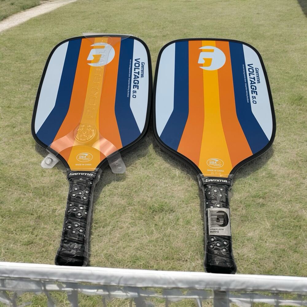 GAMMA VOLTAGE 5.0 14mm Graphite Surface Pickleball SET OF 2 PADDLES New RVPP13